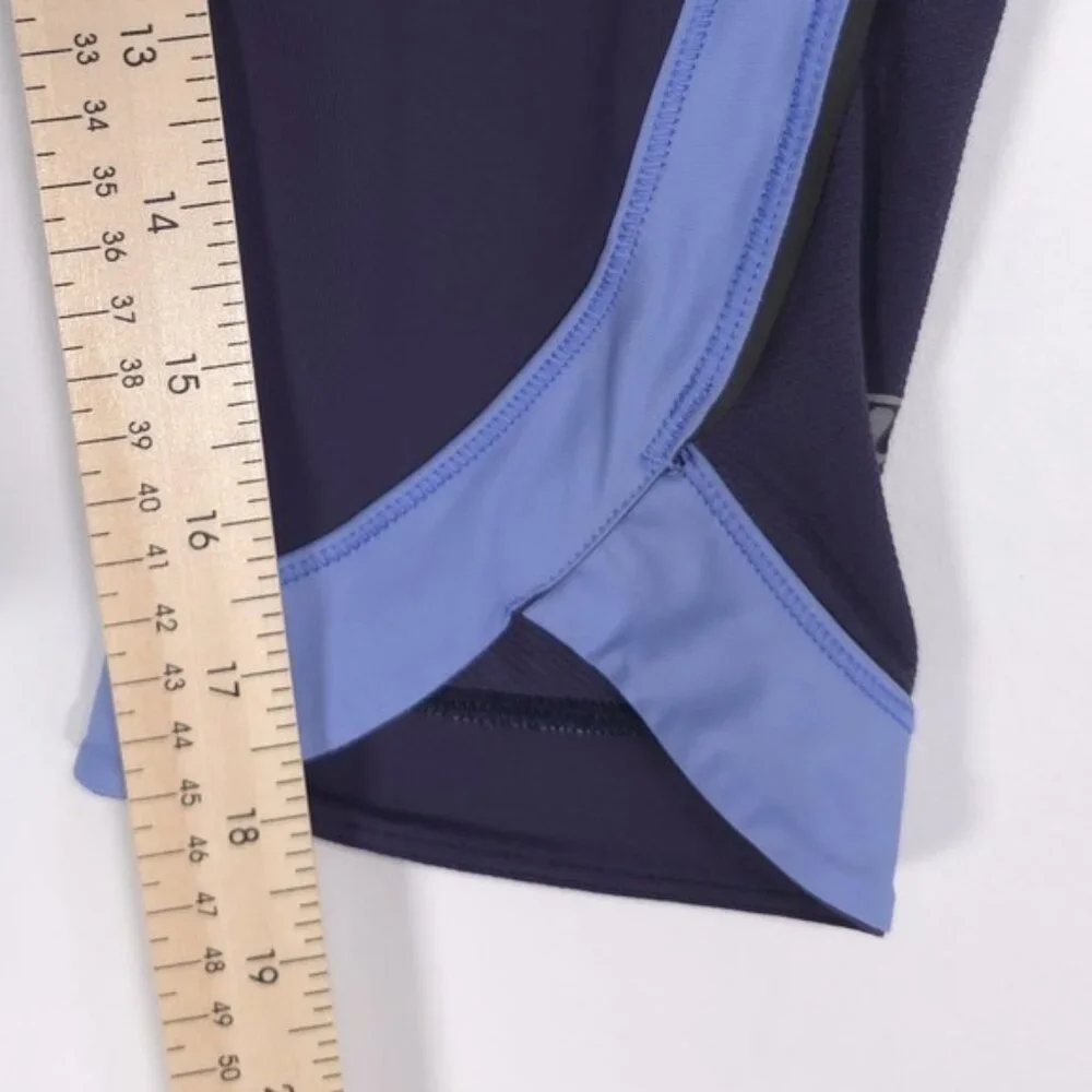 Lululemon Women's Leggings Size 4 Chase Me Crop II Cadet Blue Navy‎ Lullaby